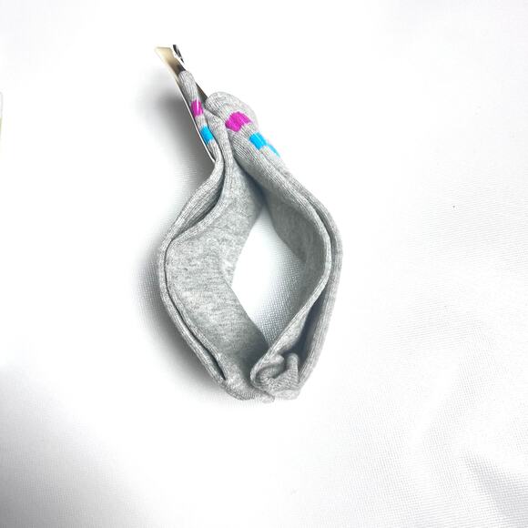 Keep Your Socks On Womens Gray/Pink Graphic One Pair Crew Style Socks - Picture 4 of 6